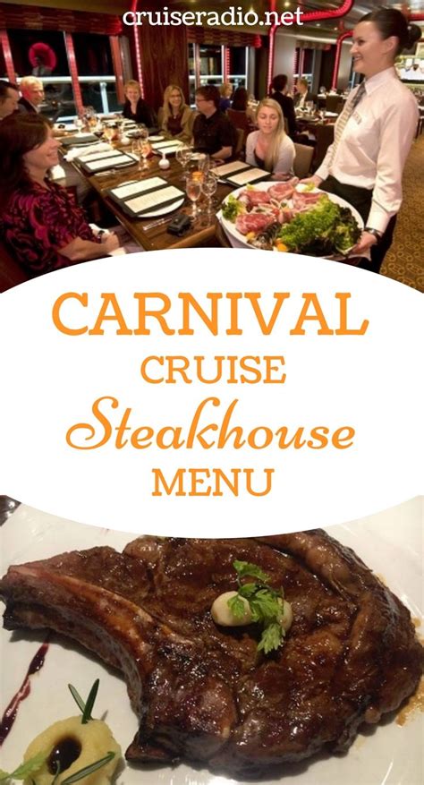 Unleash the Magic of Carnival's Steakhouse Menu on Your Taste Buds